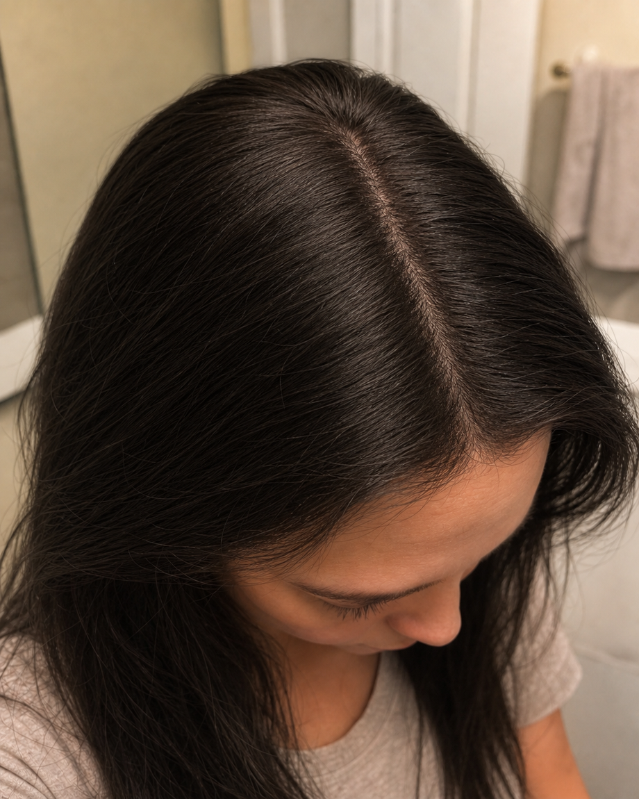 Before: thinning hair