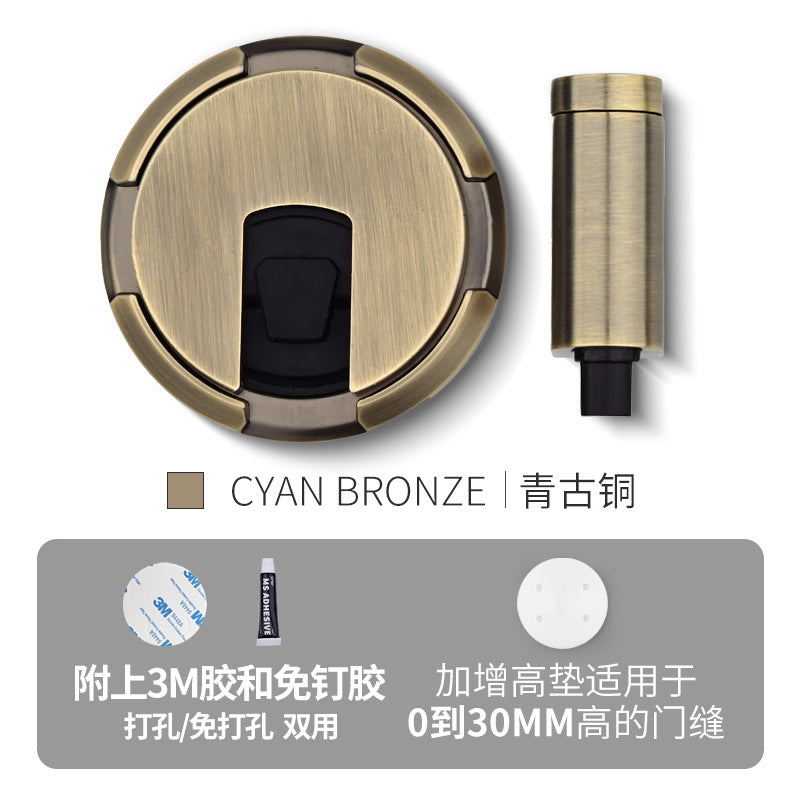 No drilling required Door magnet Mechanical pressure Invisible floor door stop