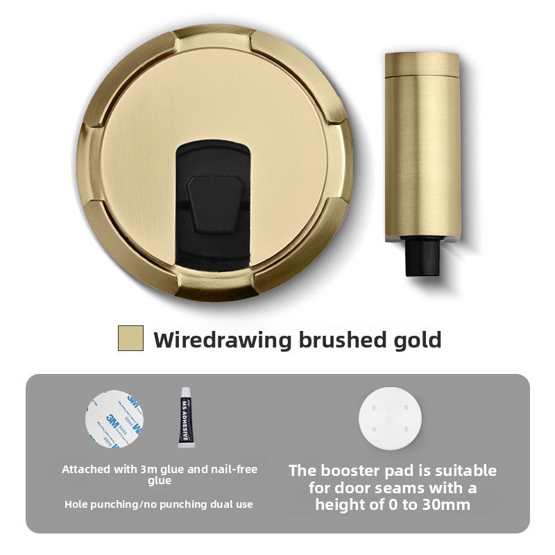 No drilling required Door magnet Mechanical pressure Invisible floor door stop